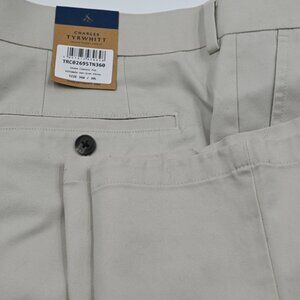 NWT $149 Charles Tyrwhitt Classic Fit Non-Iron Cotton Chino Pants 36W 36x30